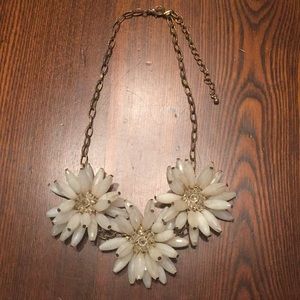 Flower statement necklace